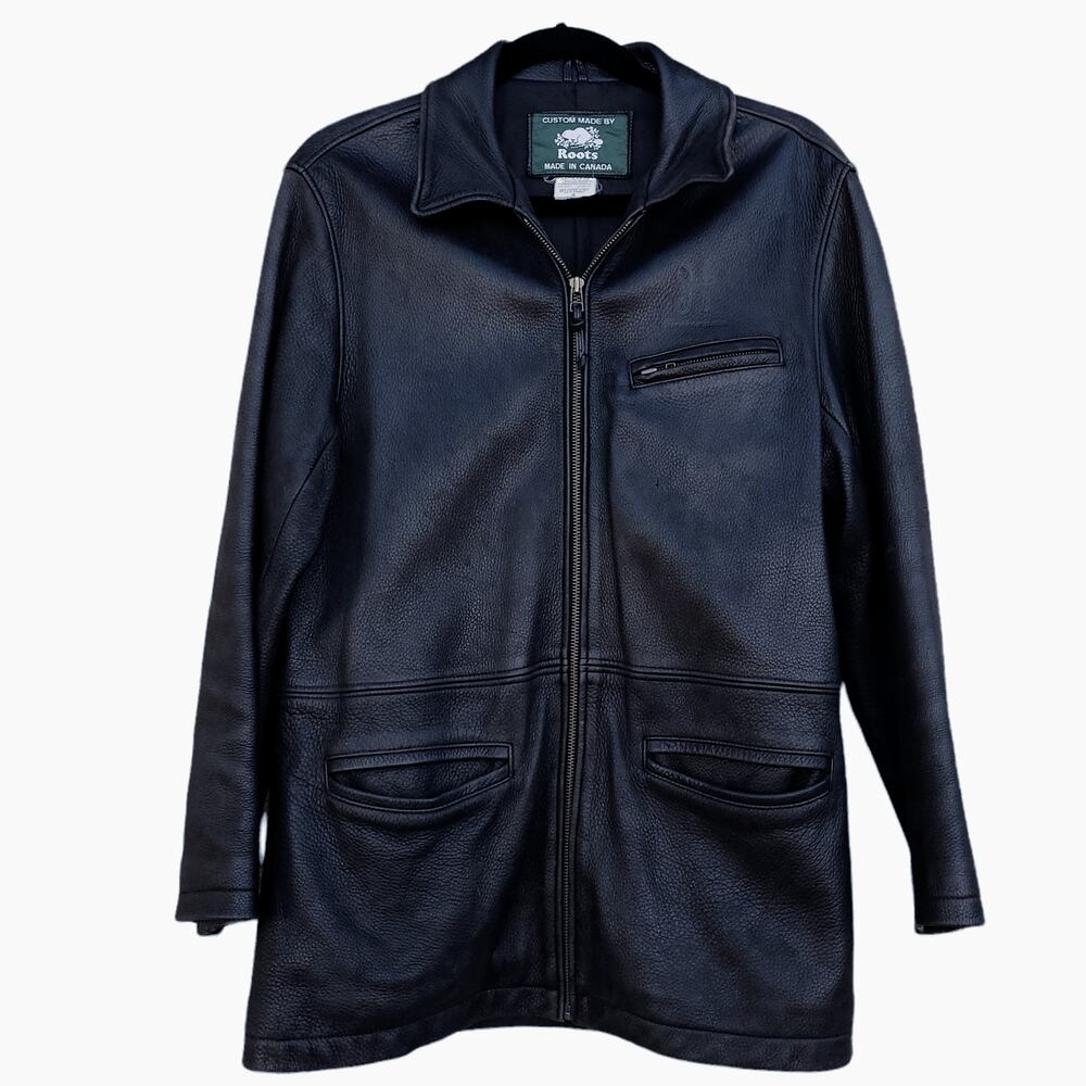 Vintage Roots Leather Jacket House of Blues Black Size Med